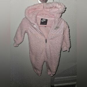 Nike Pink Fleece Bodysuit for Kids